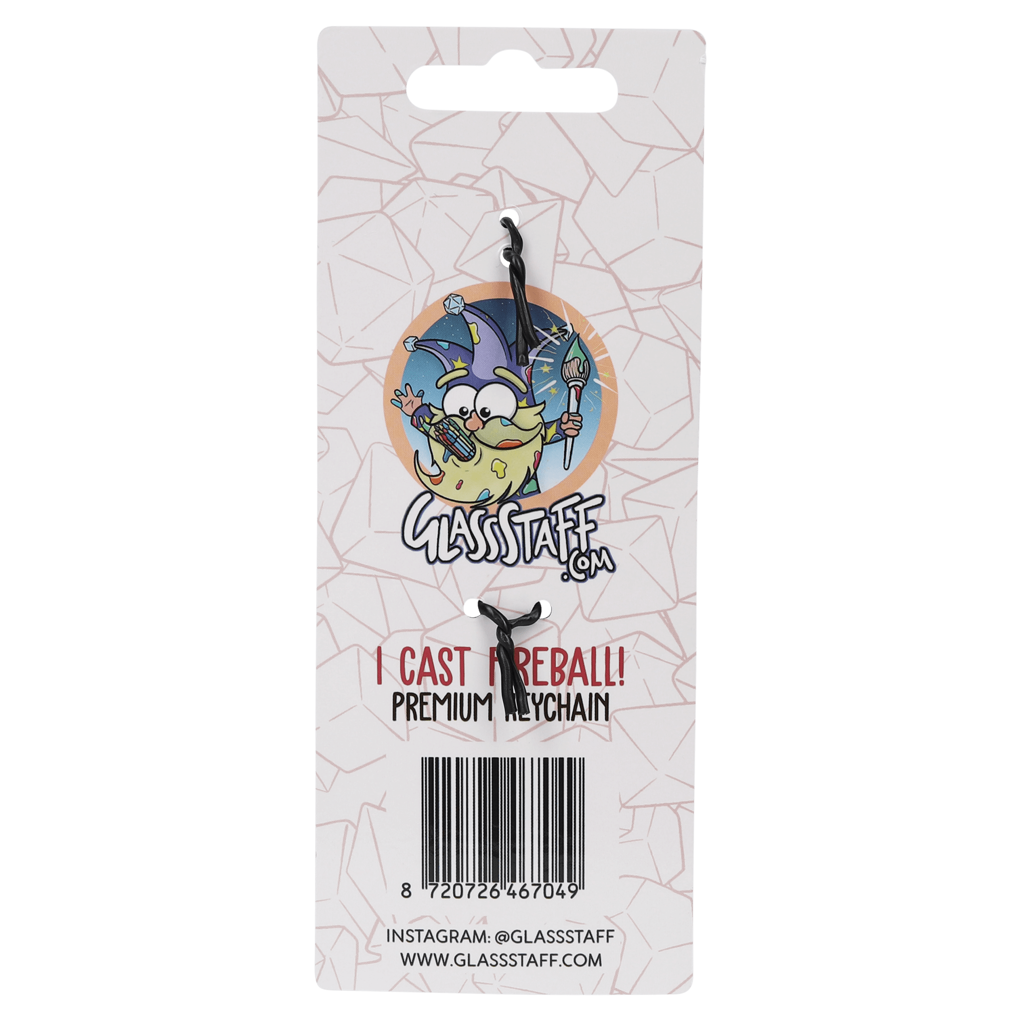 I Cast Fireball Keychain - Keychain - GlassStaff