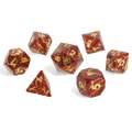 Mercury Fang Metal RPG Dice Set - RPG Dice Set - GlassStaff