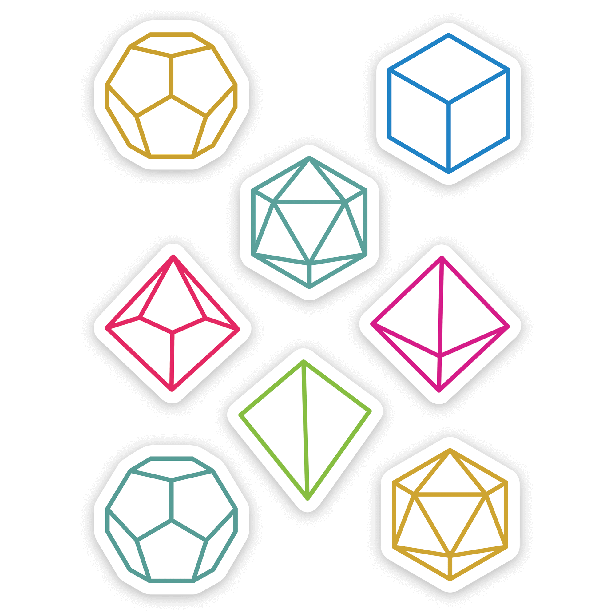 Minimal DnD Sticker - D&D / TTRPG Sticker - Glassstaff