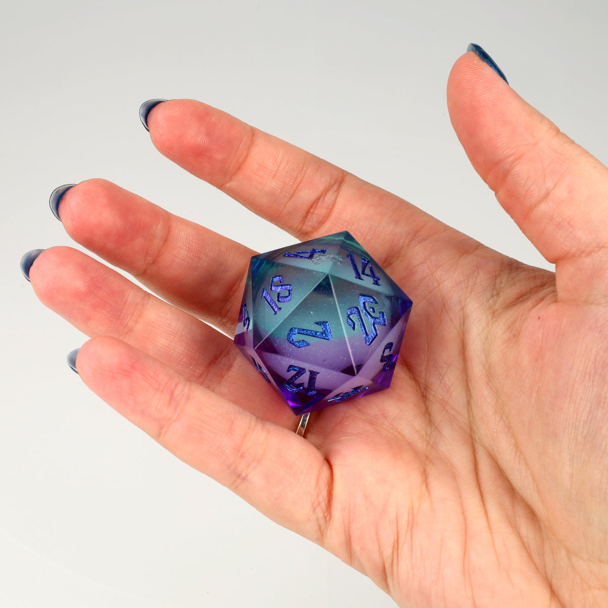 Moonlight Mystery 33mm Liquid Core D20 - 33mm D20 - GlassStaff