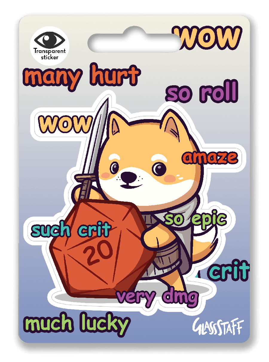 Much Crit Sticker - Sticker - GlassStaff