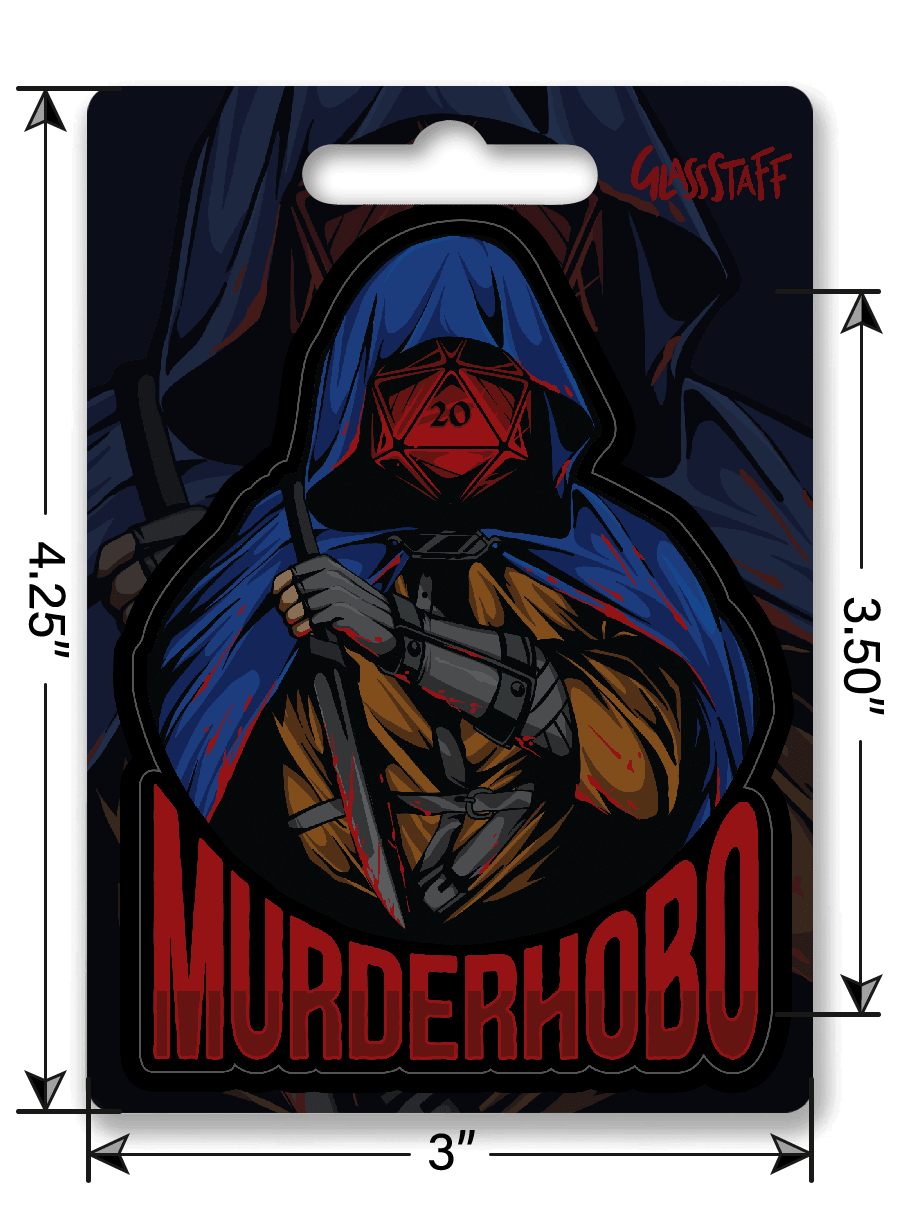 Murderhobo Sticker - Sticker - GlassStaff