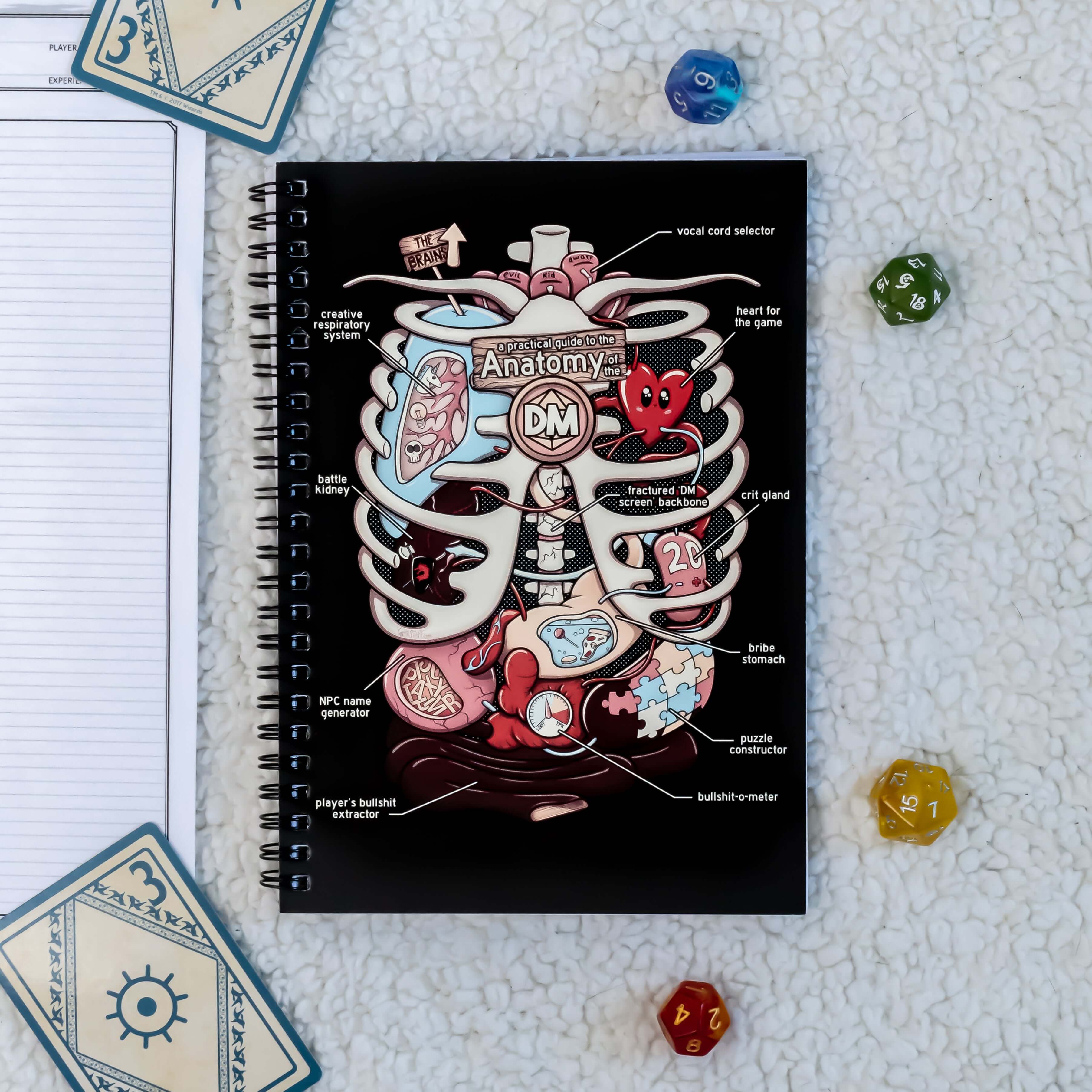 Anatomie van de DM W.S Notitieboekje - D&D / TTRPG Hardcover Spiraal Notitieboekje - {{cb94fabc7f1bbba65cd8df285c331bb1}}