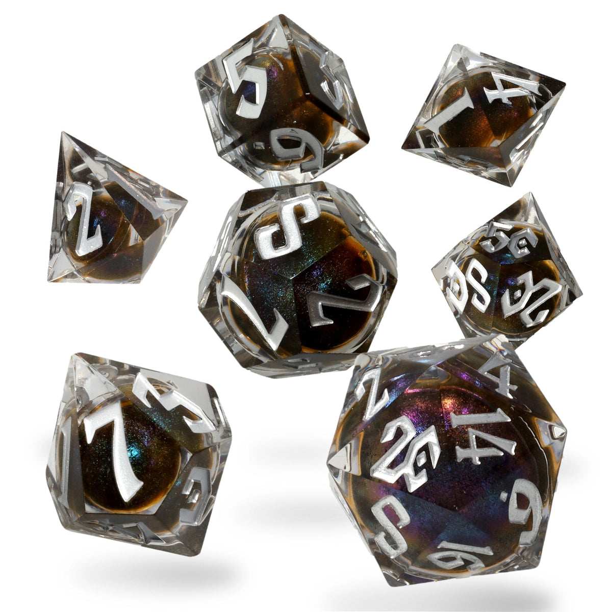 Phantasm Fluxcore RPG Dice Set - RPG Dice Set - GlassStaff