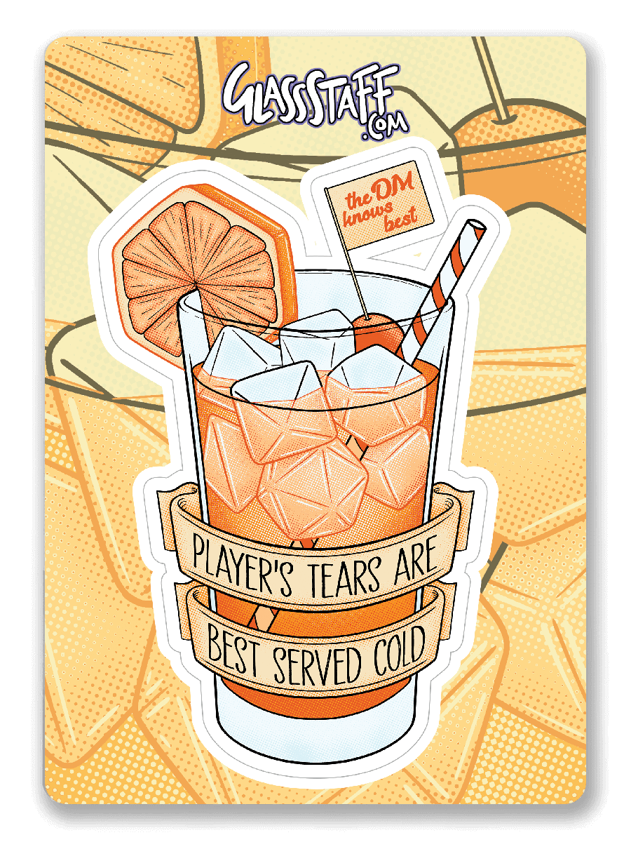 Player's Tears Sticker - D&D / TTRPG Sticker - Glassstaff
