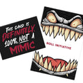 Not A Mimic Greeting Card - D&D / TTRPG Greeting Card - Glassstaff