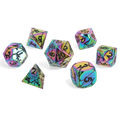 Prismshock Metal RPG Dice Set - RPG Dice Set - GlassStaff