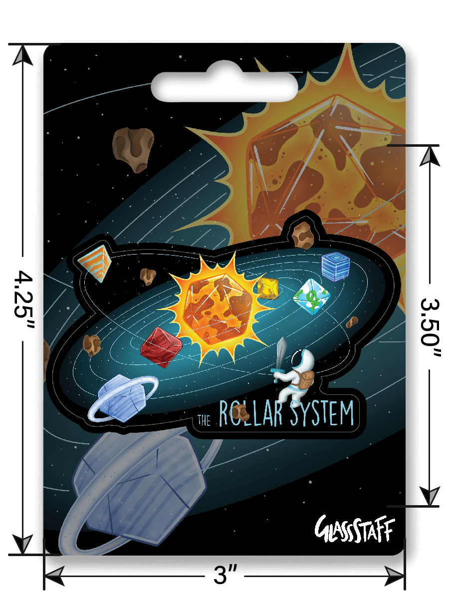 Rollar System Sticker - D&D / TTRPG Sticker - Glassstaff