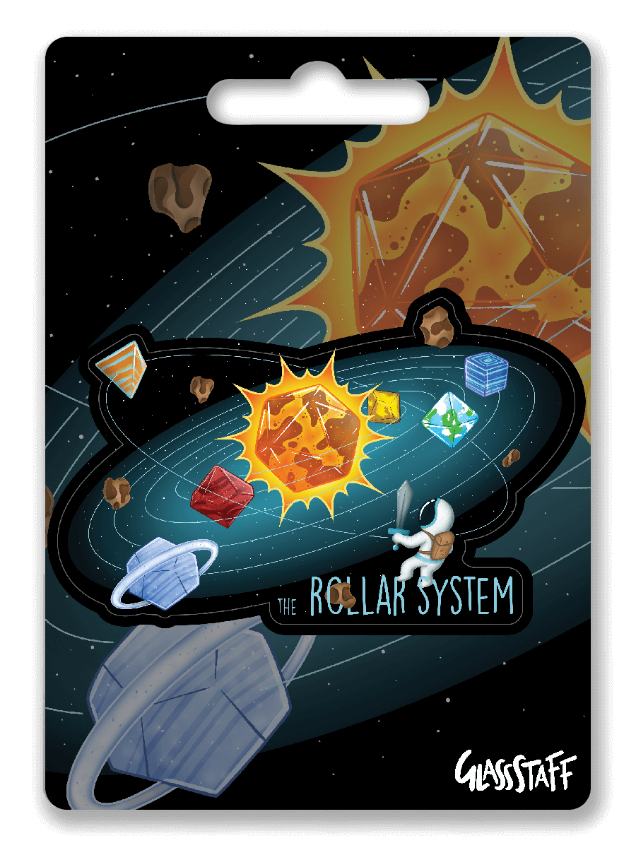 Rollar System Sticker - D&D / TTRPG Sticker - Glassstaff