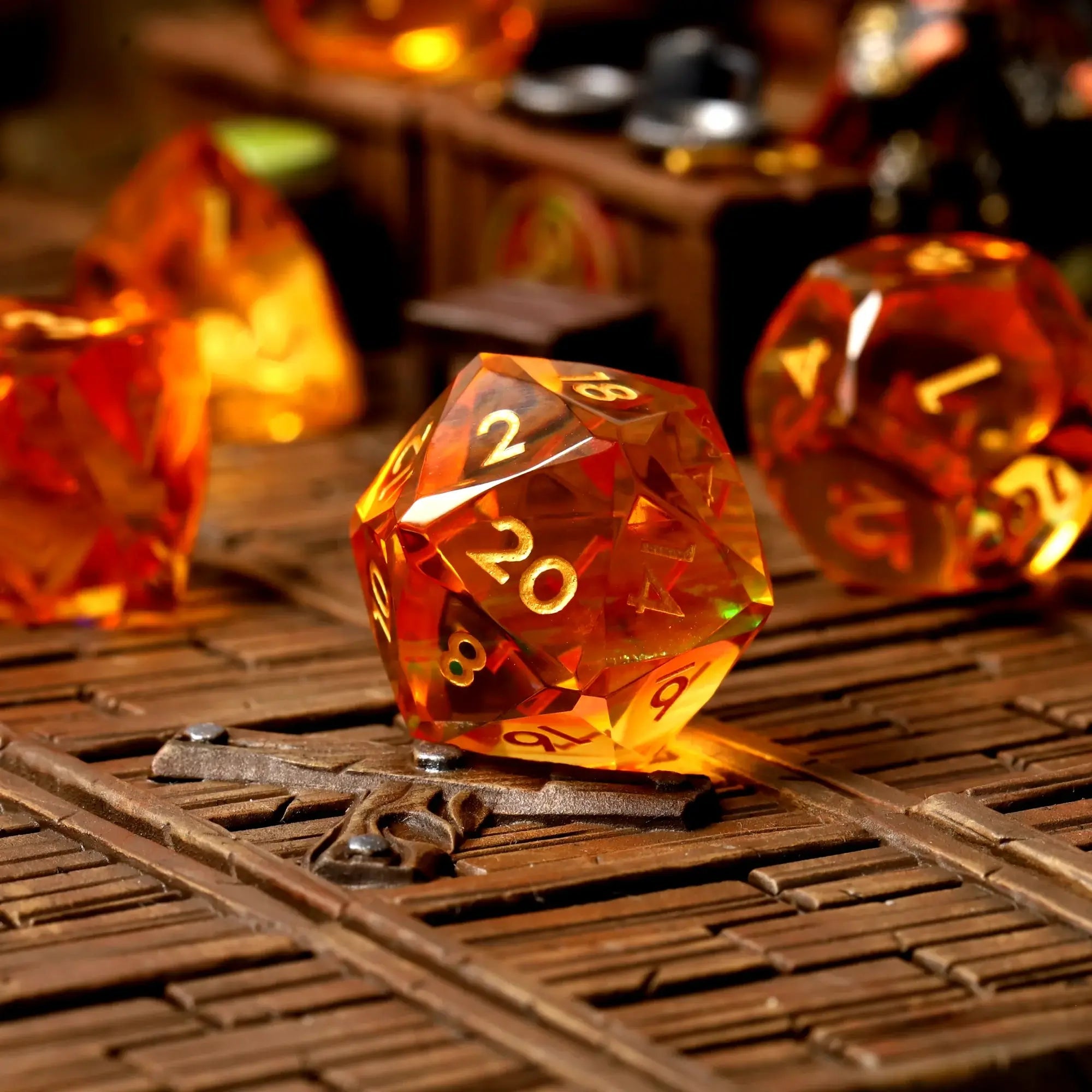 Solshard Sharp Edge Resin RPG Dice Set - RPG Dice Set - GlassStaff