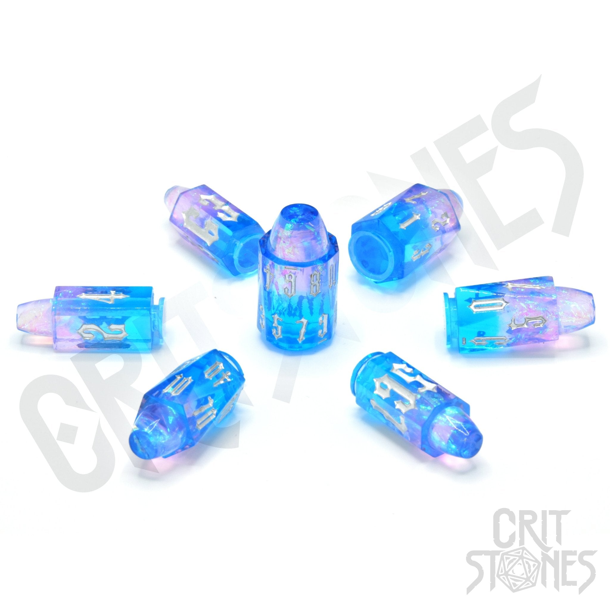 Spellshot Shells Resin RPG Dice Set - RPG Dice Set - GlassStaff
