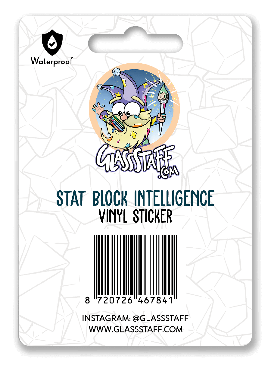 Stat Block Intelligence-sticker - D&D / TTRPG-sticker - Glassstaff