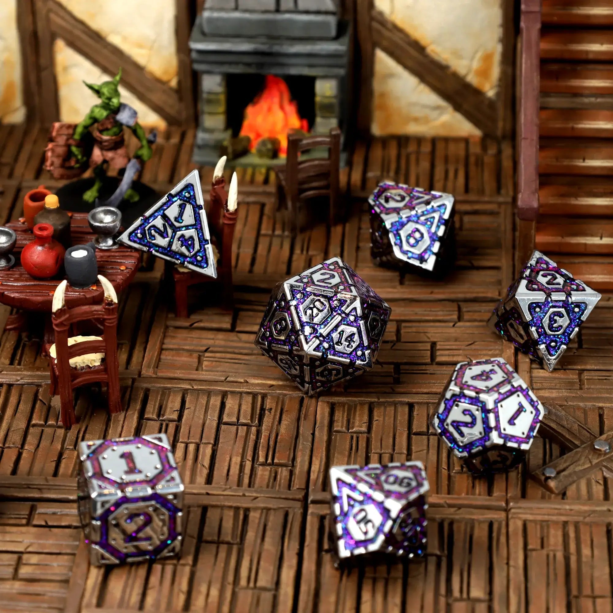 Steelheart Metal RPG Dice Set - RPG Dice Set - GlassStaff