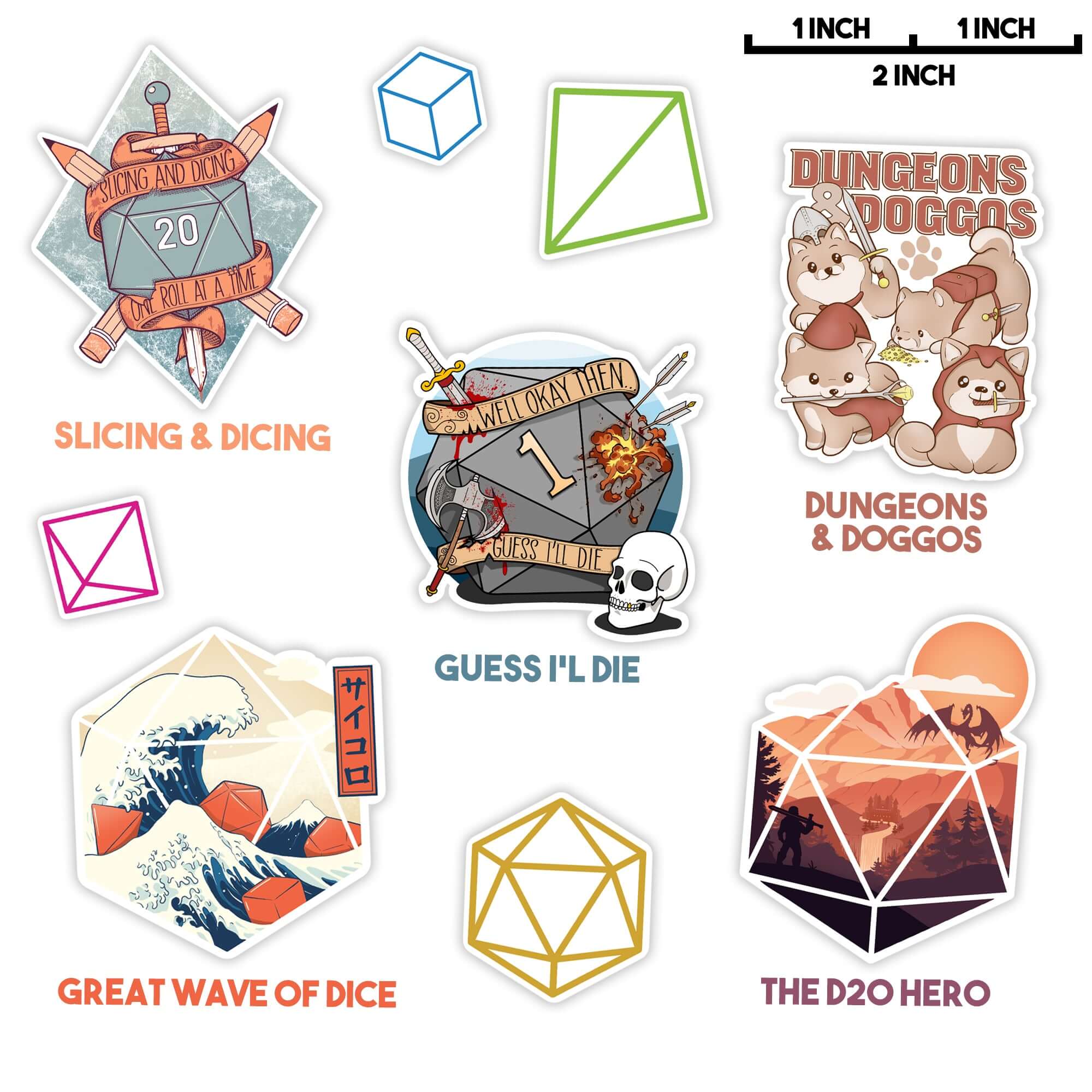 Glassstaff StickerBomb Pack - D&D / TTRPG Special Stickers - Glassstaff