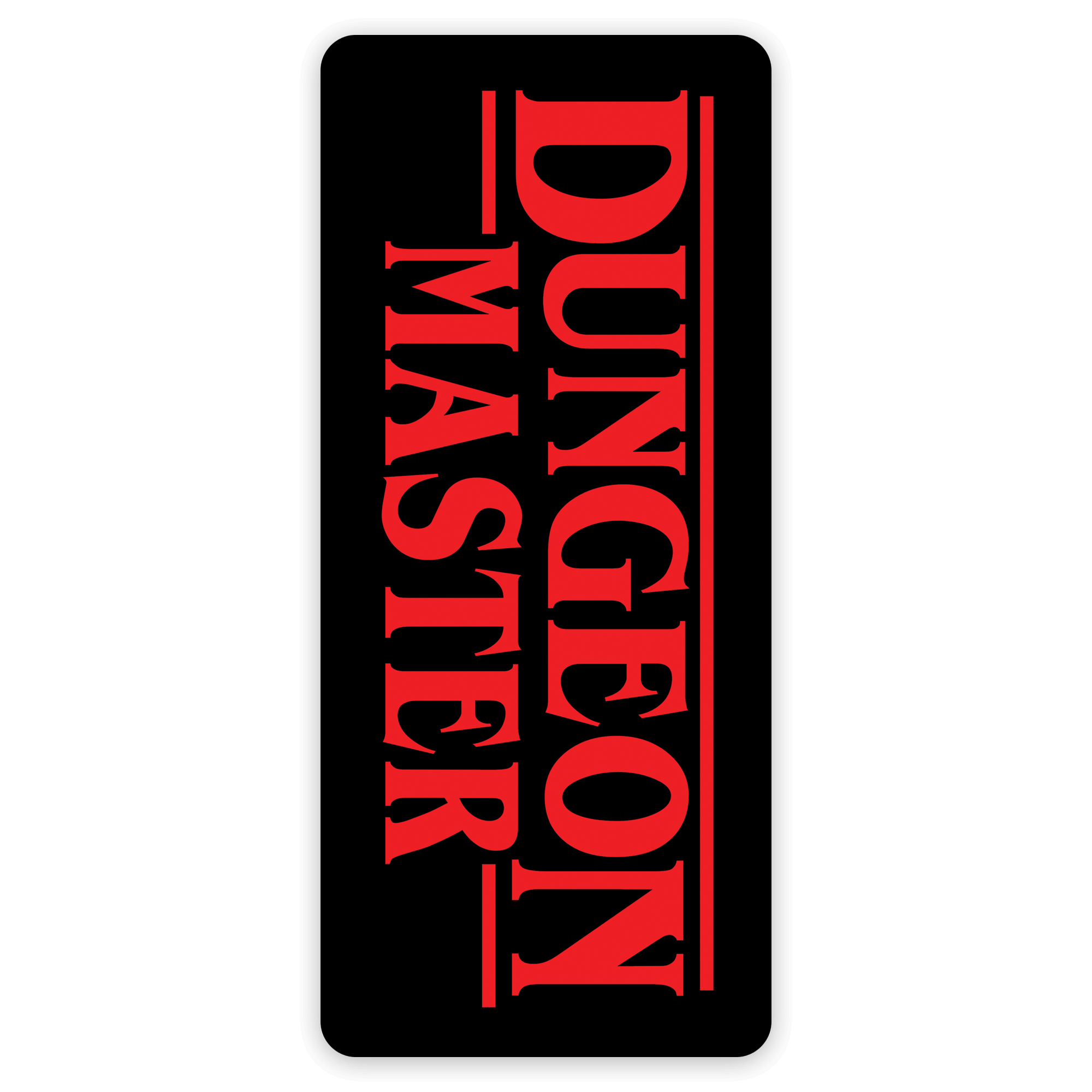Dungeon Master-sticker - D&D / TTRPG-sticker - Glassstaff