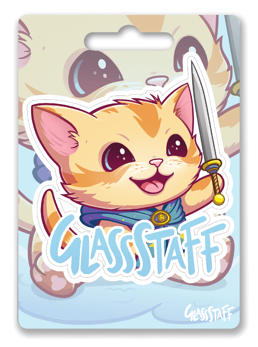 Thank You Sticker - D&D / TTRPG Sticker - Glassstaff