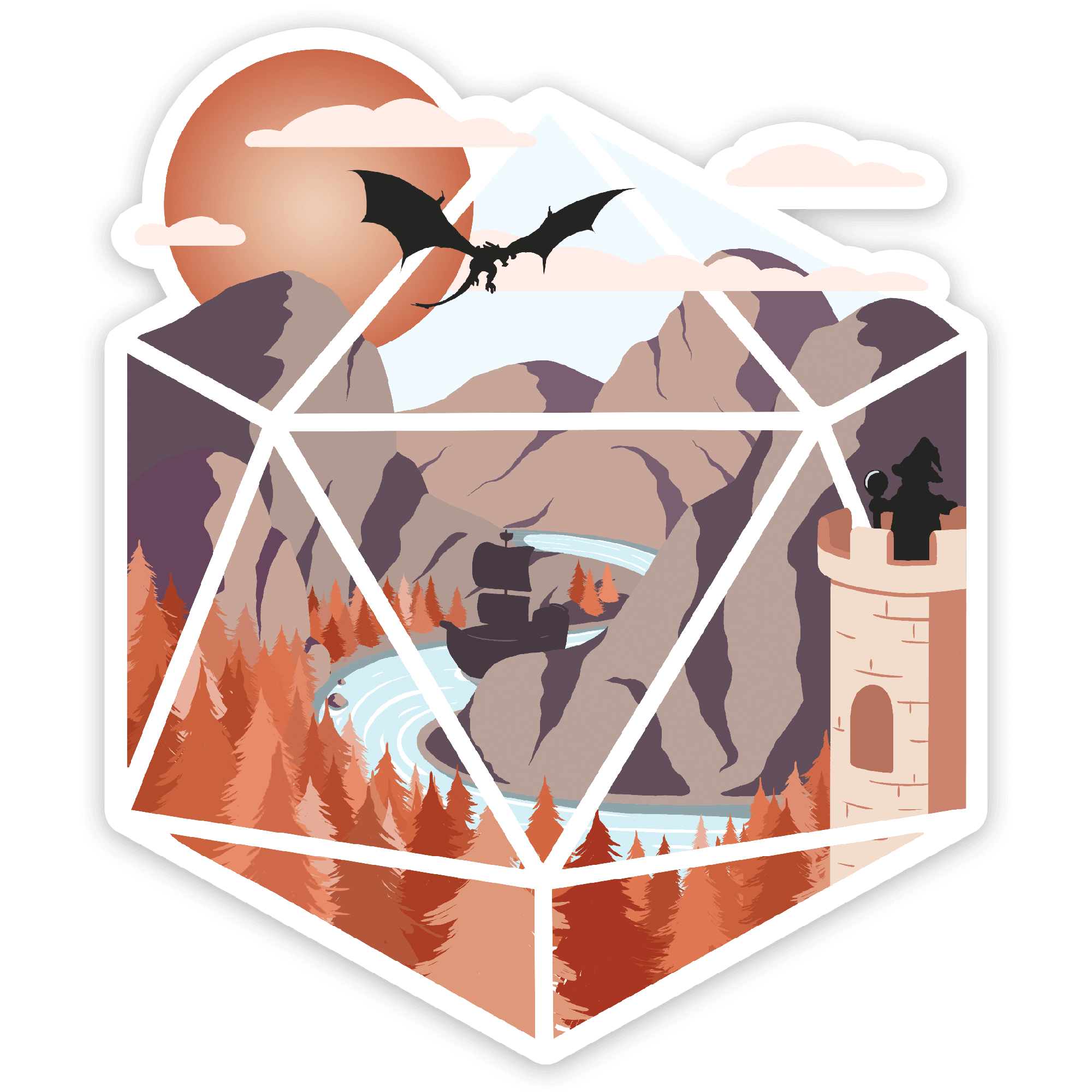De Aankomst d20 Sticker - D&D / TTRPG Sticker - {{db401142db1e0b6c8d124842ac1a76a9}}