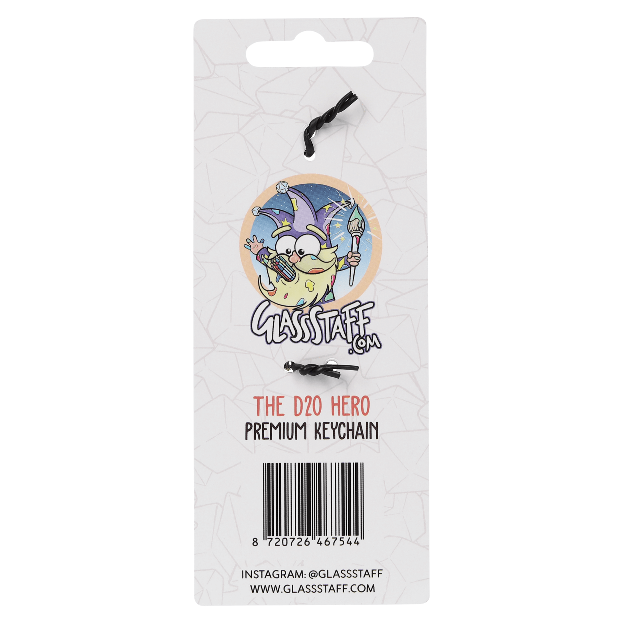 The d20 Hero Keychain - Keychain - GlassStaff