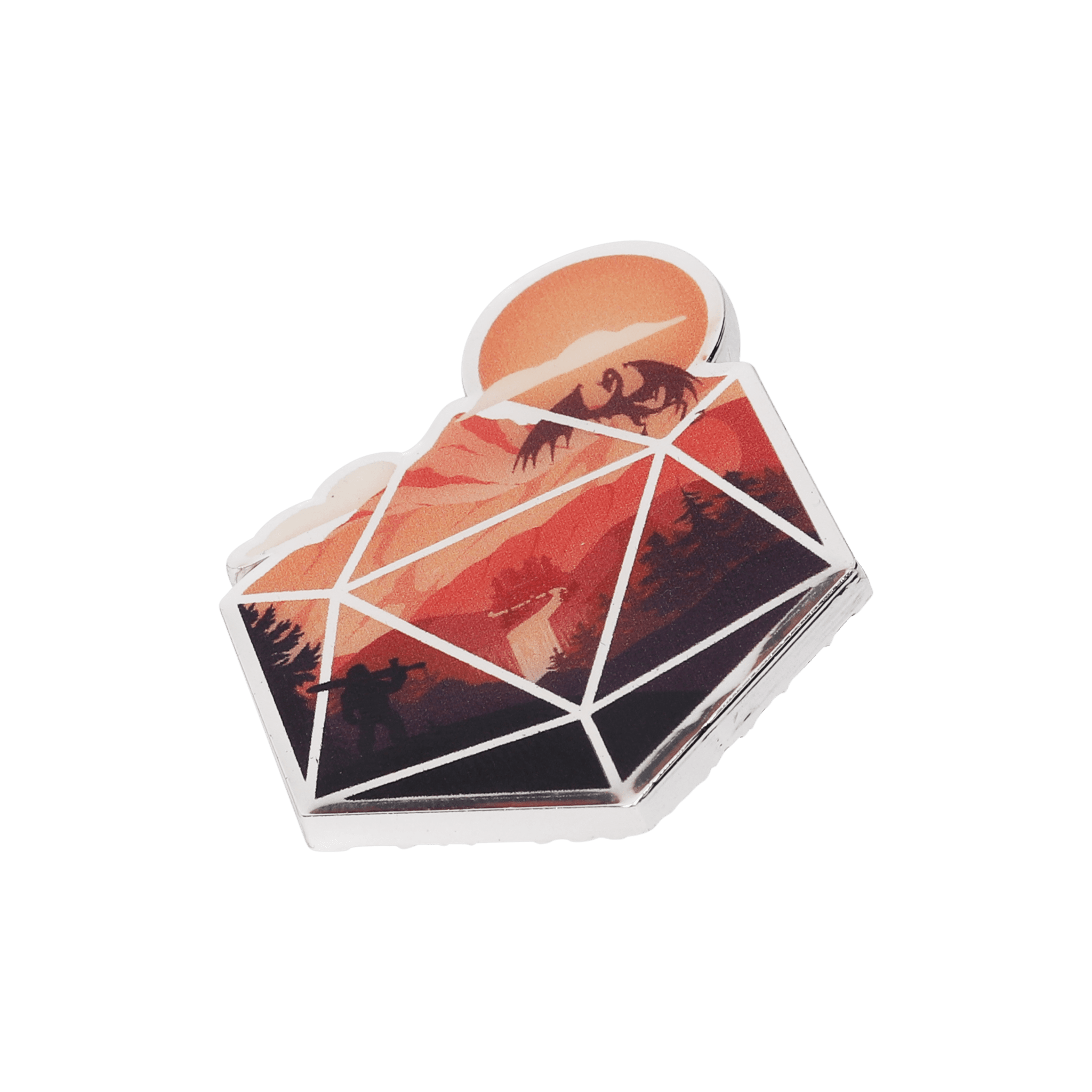 The d20 Hero Pin - Pin - GlassStaff