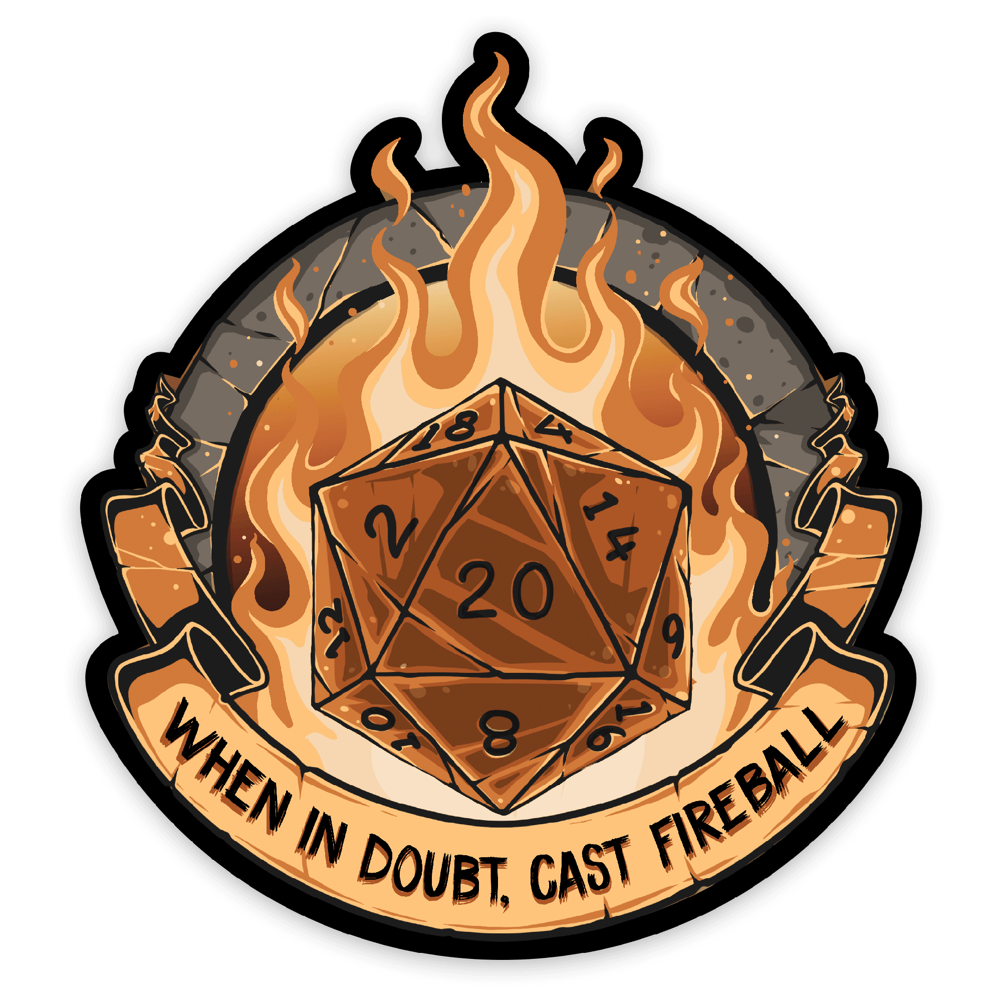 When in Doubt Sticker - Sticker - GlassStaff
