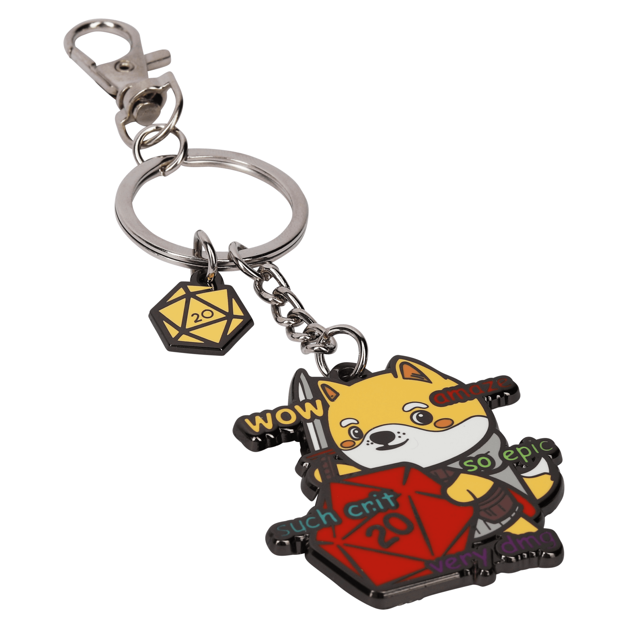 Wow Such Crit Keychain - Keychain - GlassStaff