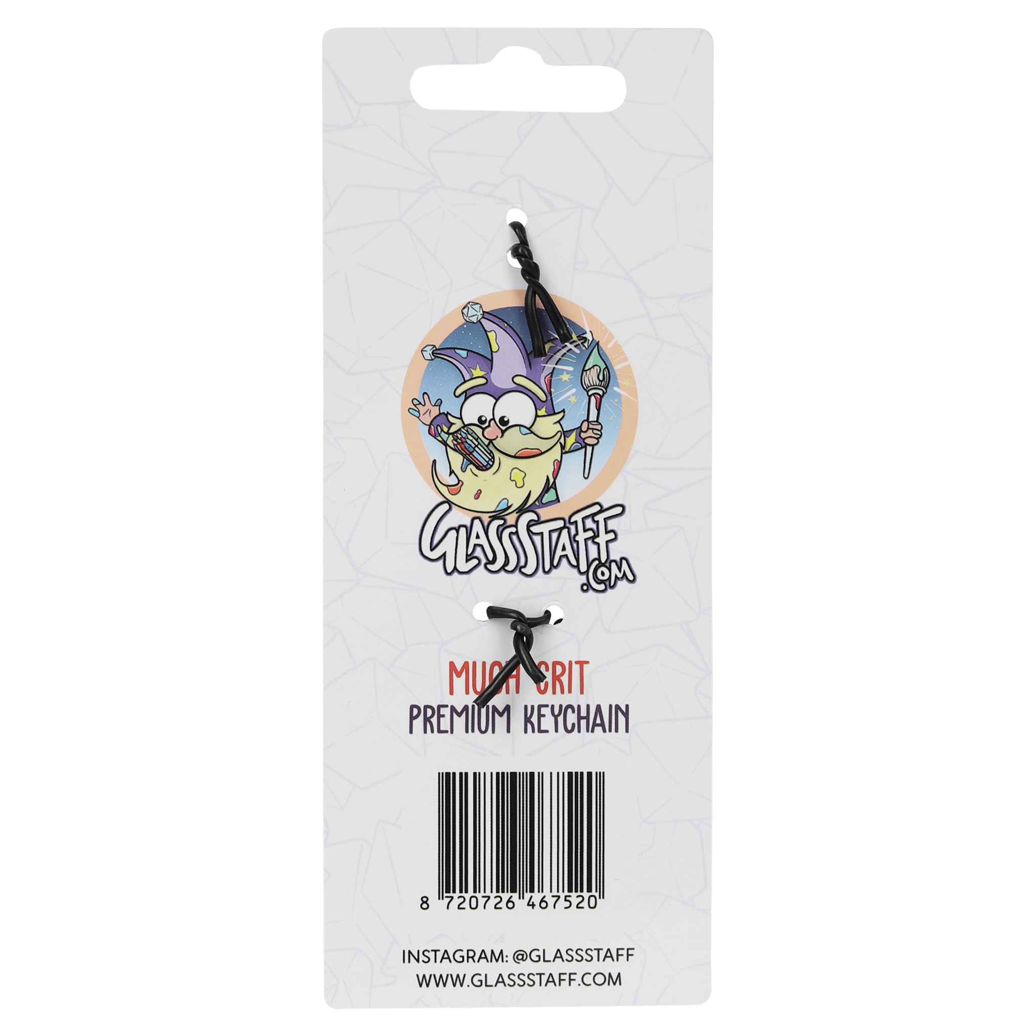 Wow Such Crit Keychain - Keychain - GlassStaff