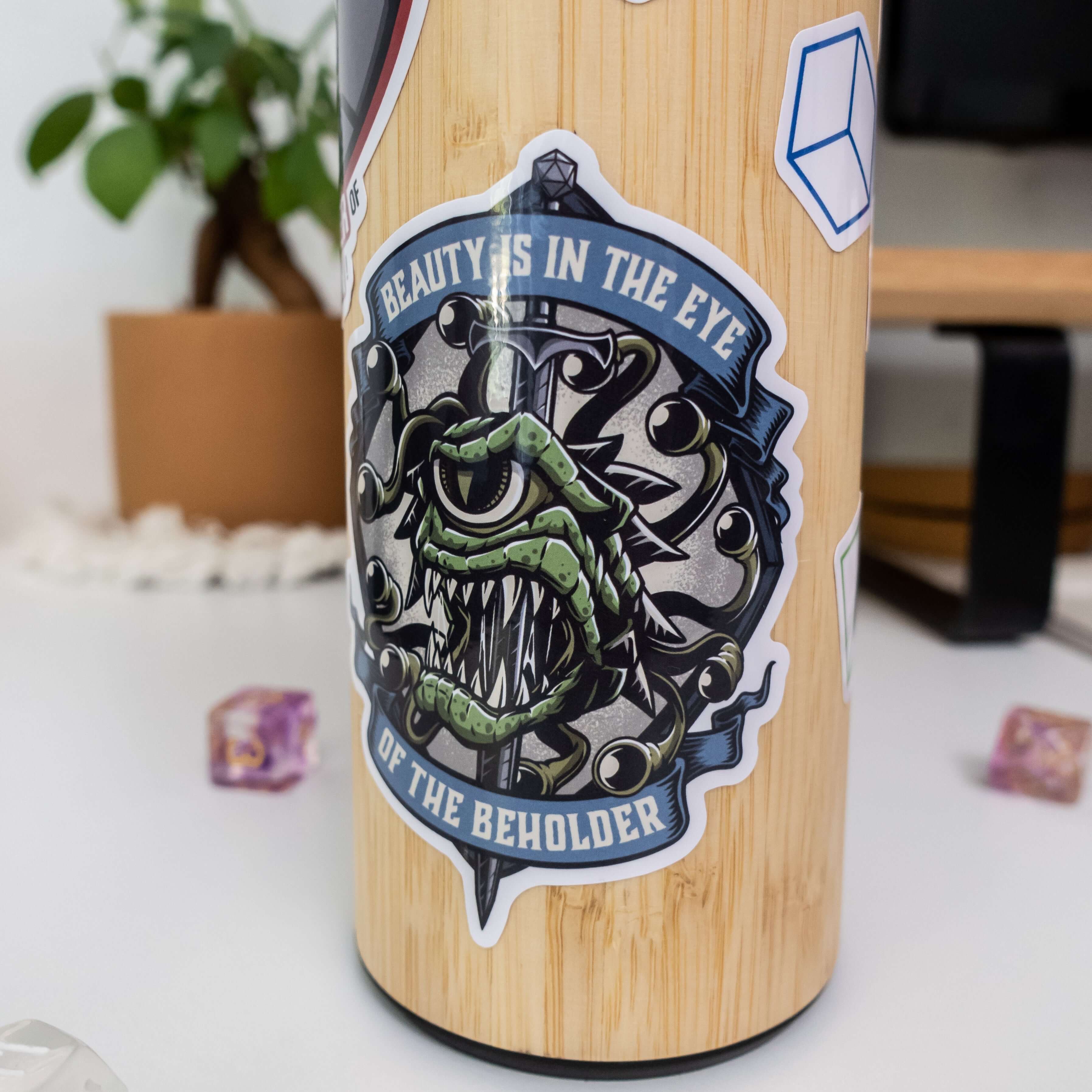 Oog van de Beholder-sticker - D&D / TTRPG-sticker - Glassstaff