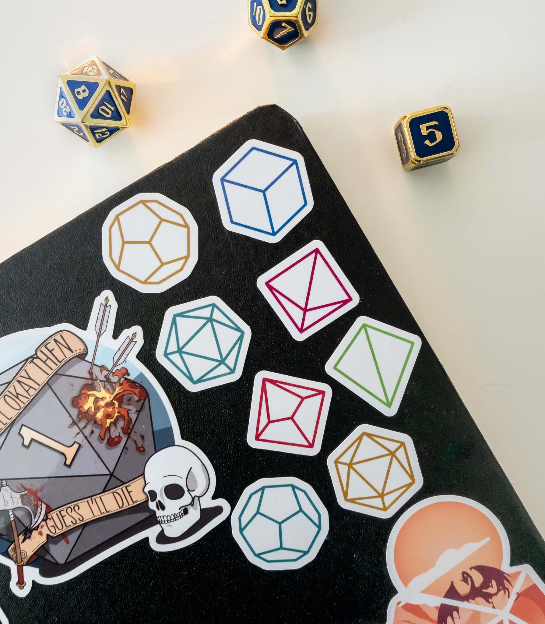 Minimal DnD Sticker - D&D / TTRPG Sticker - Glassstaff