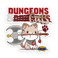 Dungeons and Cats Sticker - Sticker - GlassStaff
