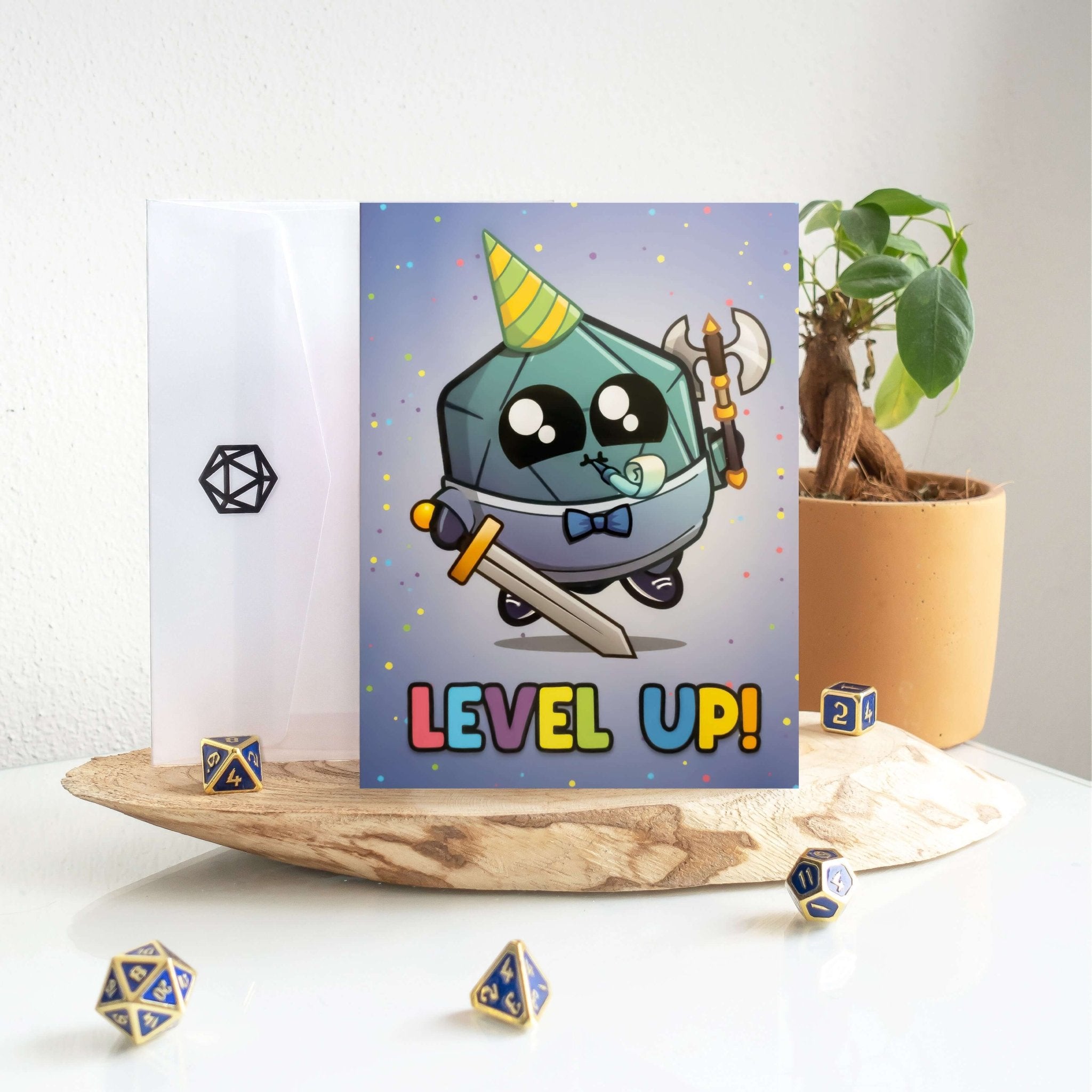 Leveled Up Greeting Card - Greeting Card - GlassStaff