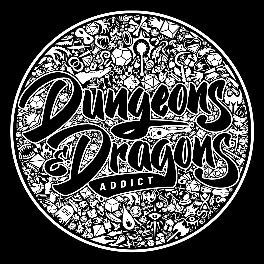 DnD Addict Mosaic, illustrazione a tema GdR