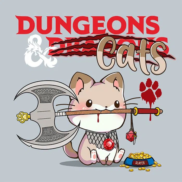 Dungeons & Cats, illustrazione a tema GdR