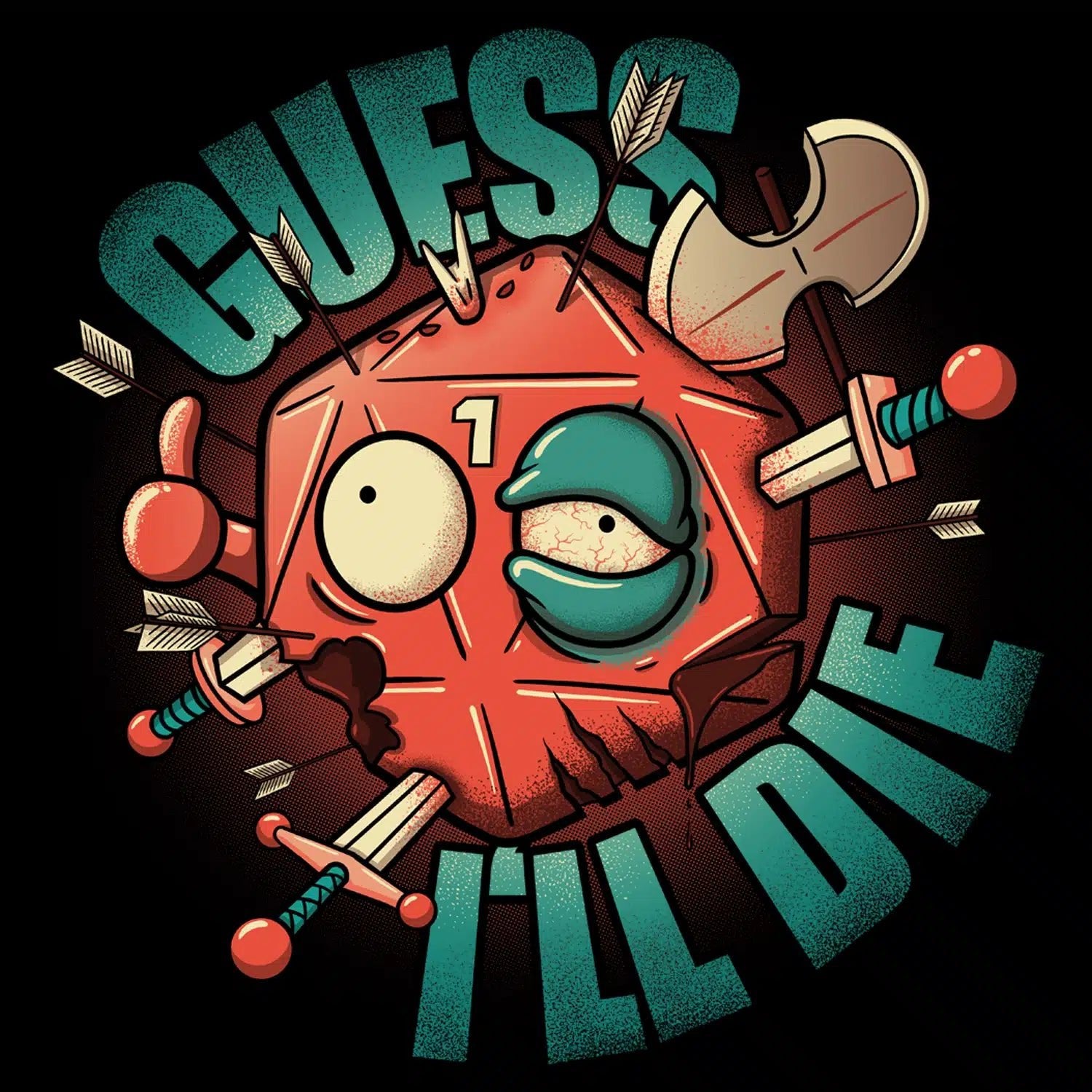 Guess I'll Die d20 - GlassStaff