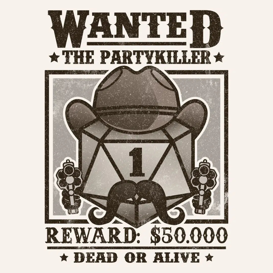 Wanted Partykiller - GlassStaff