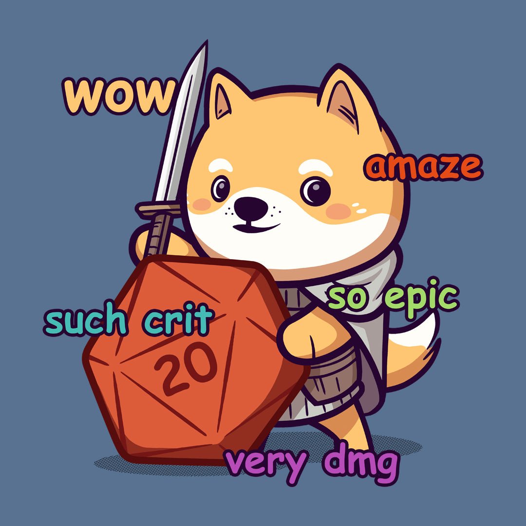 Wow such crit, illustrazione a tema GdR