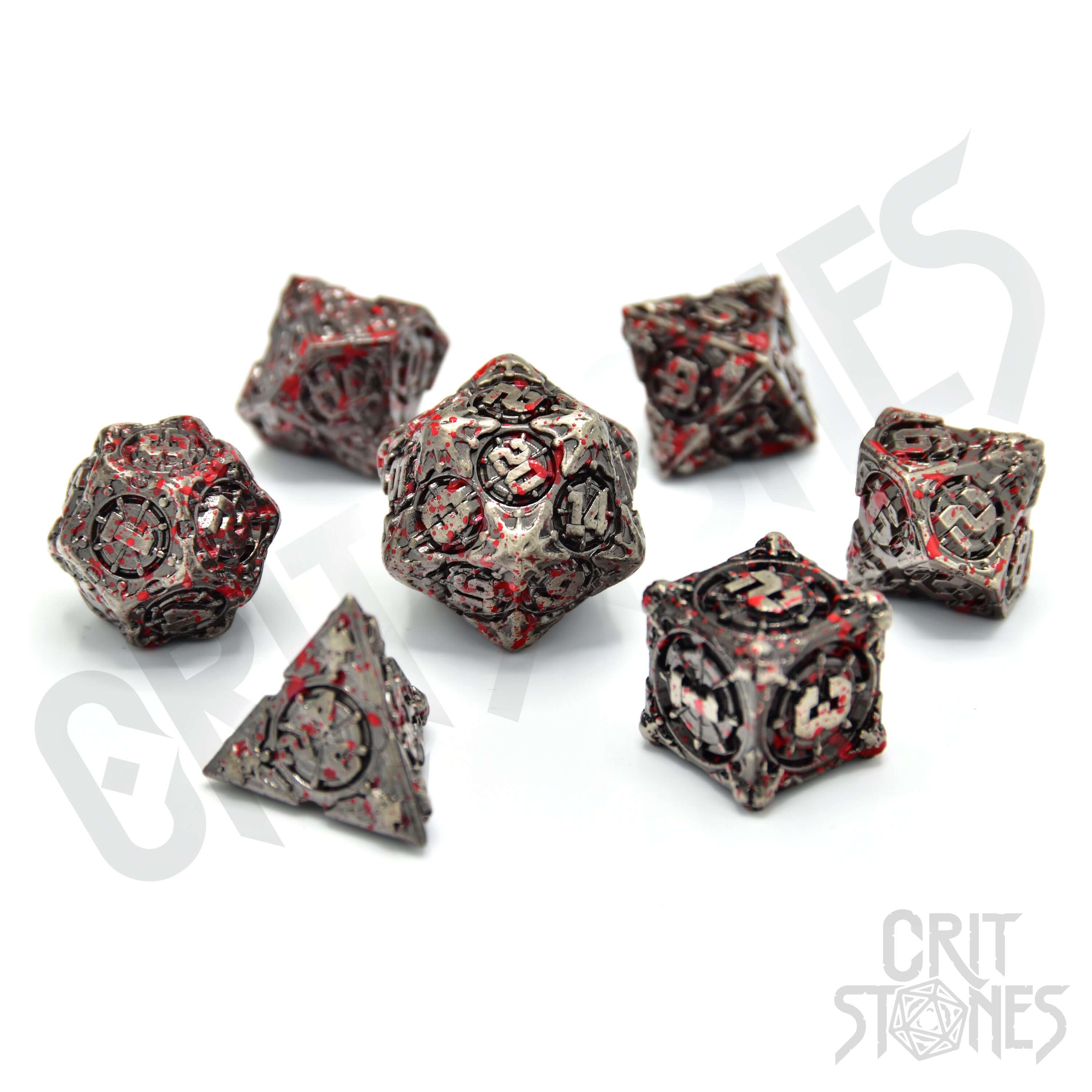 Barbaric Beast Metal RPG Dice Set