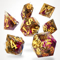 Sunlit Garden Sharp Edge Resin RPG Dice Set