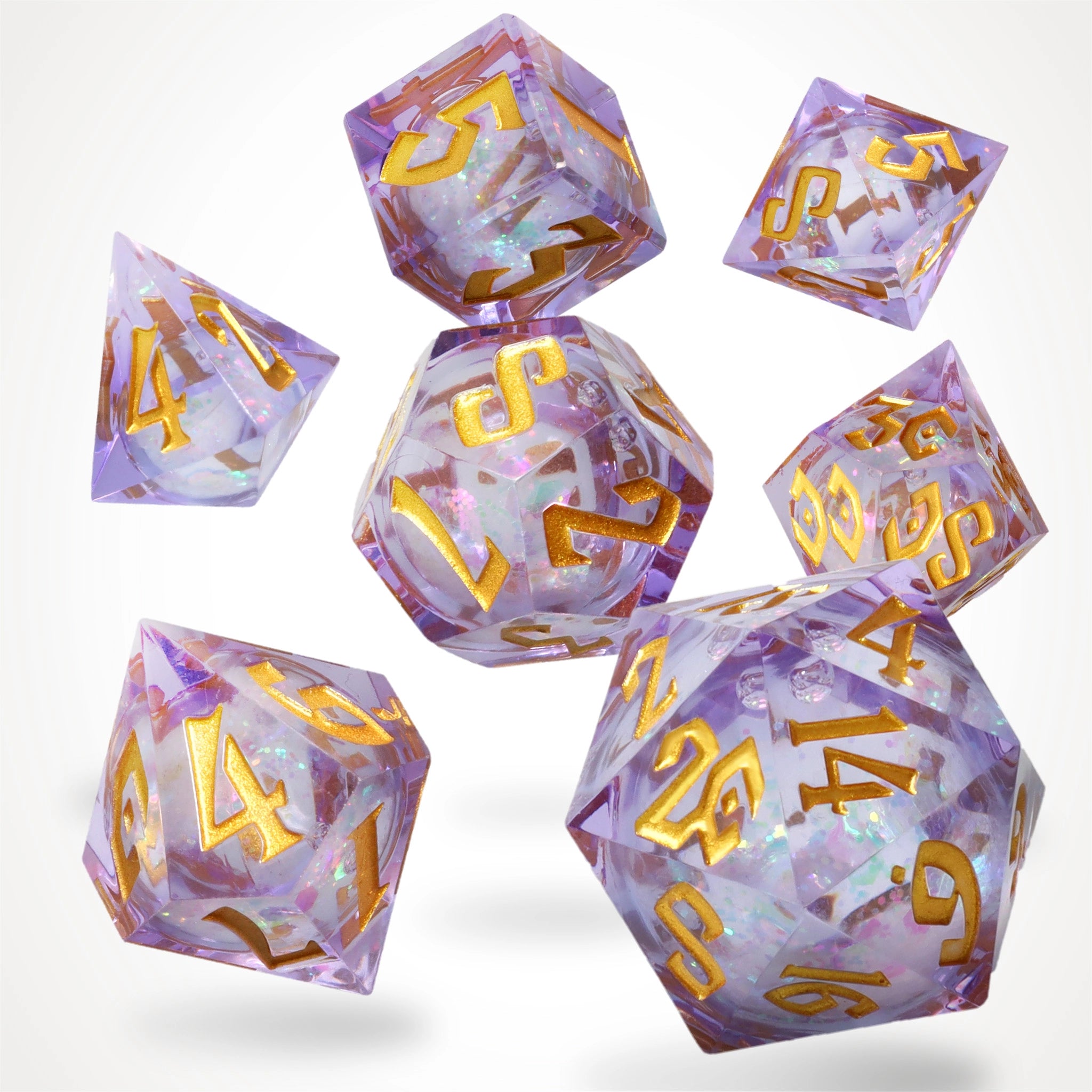 Arcane Sparkle Liquid Core RPG Dice Set