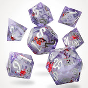 Sakura Drift Liquid Core RPG Dice Set
