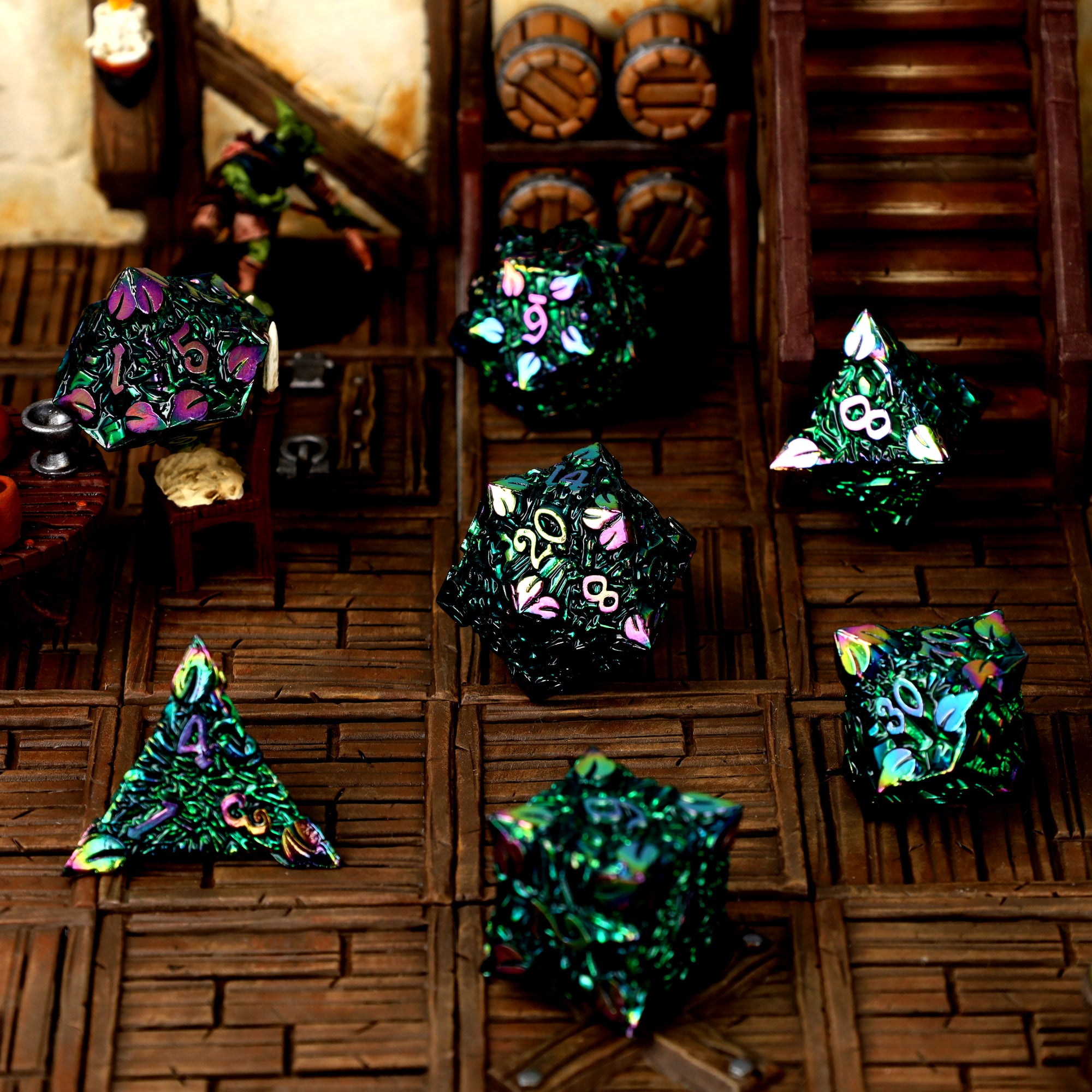 Wildgrove Relics Metal RPG Dice Set