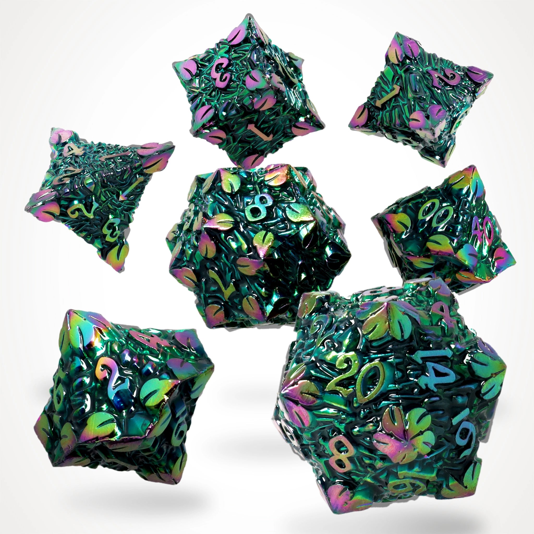 Wildgrove Relics Metal RPG Dice Set