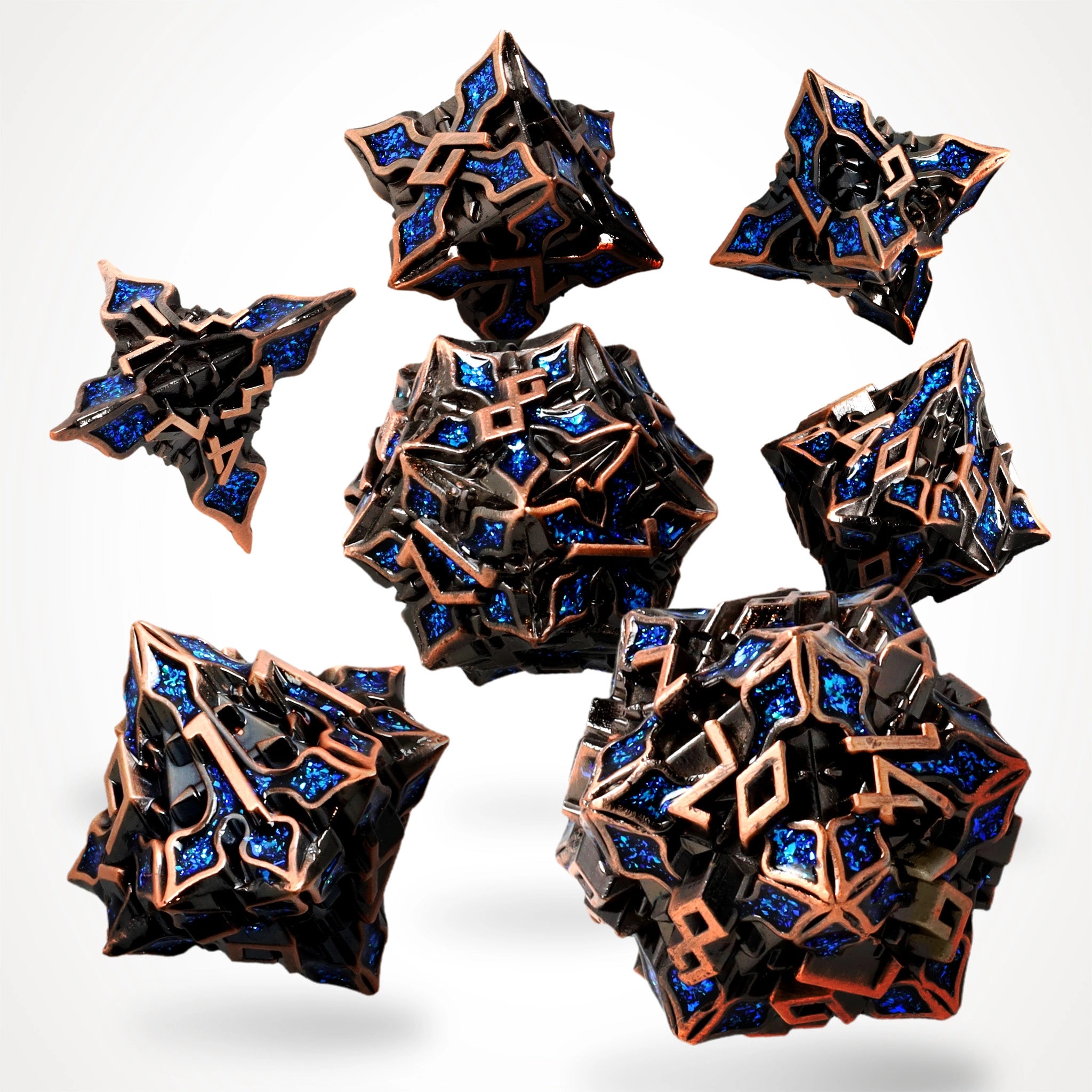 Aether Alloy Metal RPG Dice Set