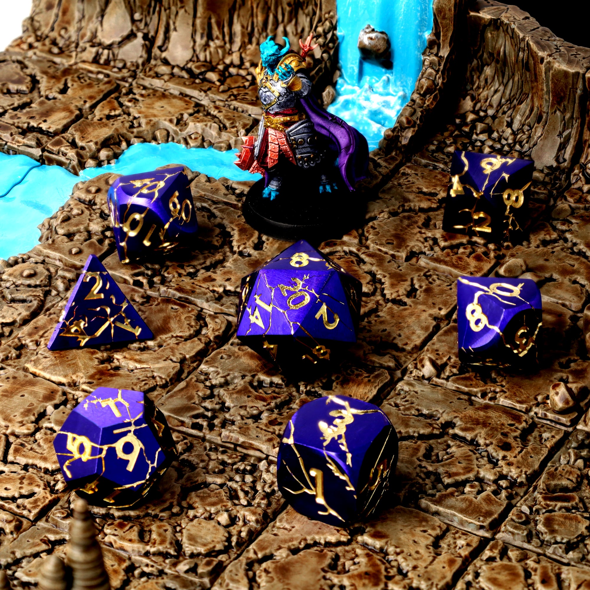 Fatewritten Metal RPG Dice Set