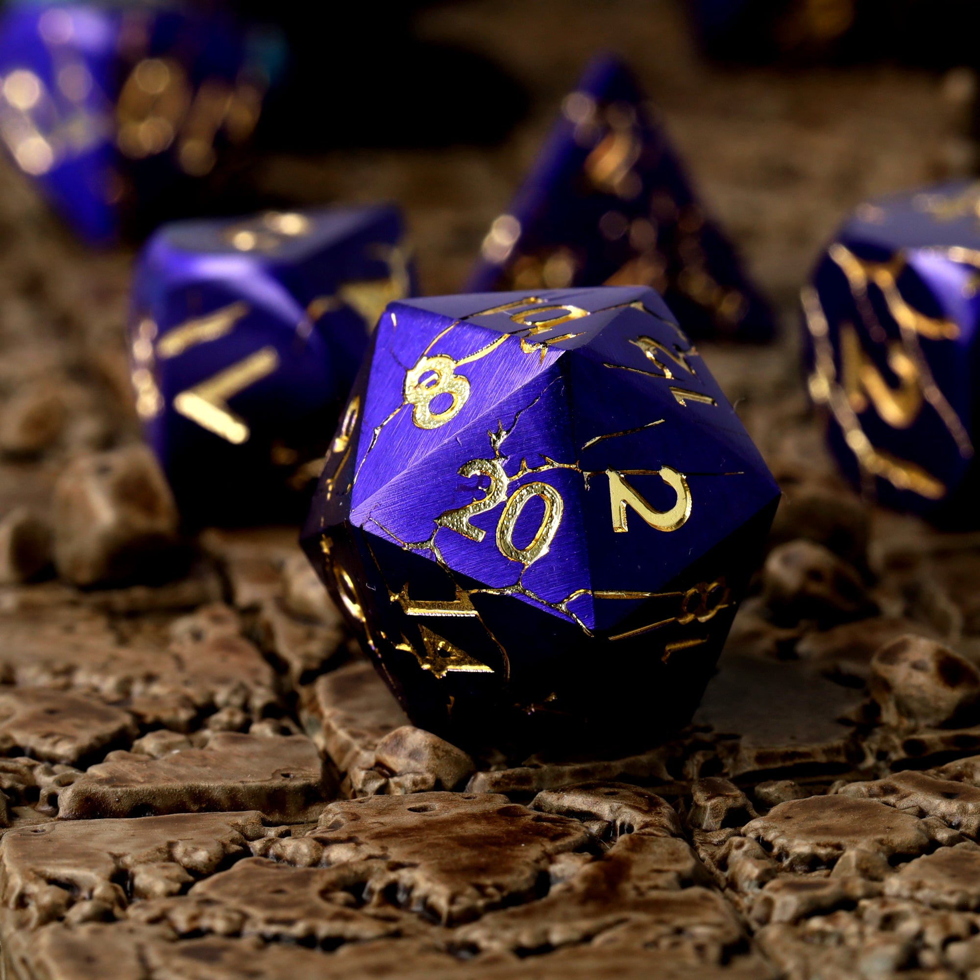 Fatewritten Metal RPG Dice Set