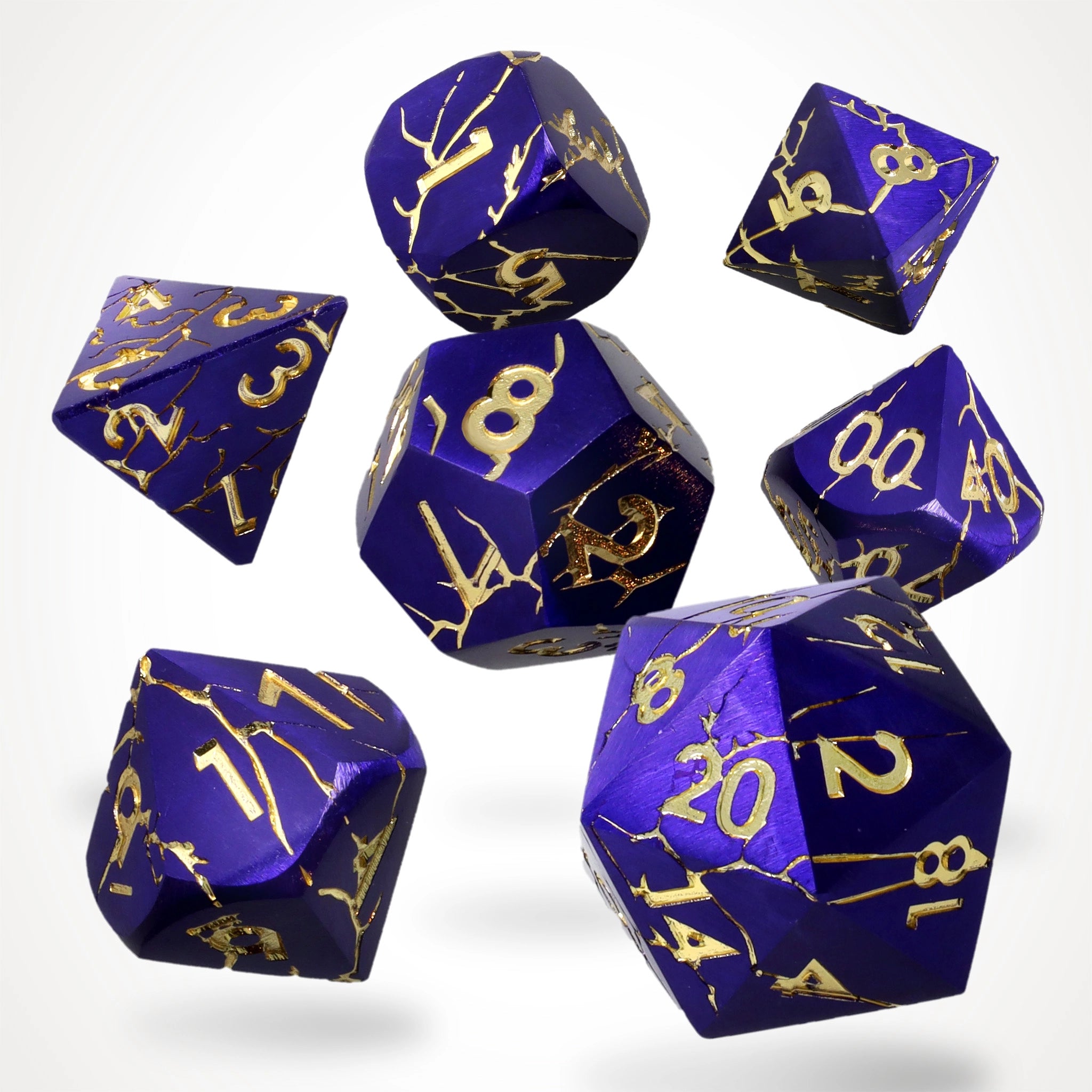 Fatewritten Metal RPG Dice Set