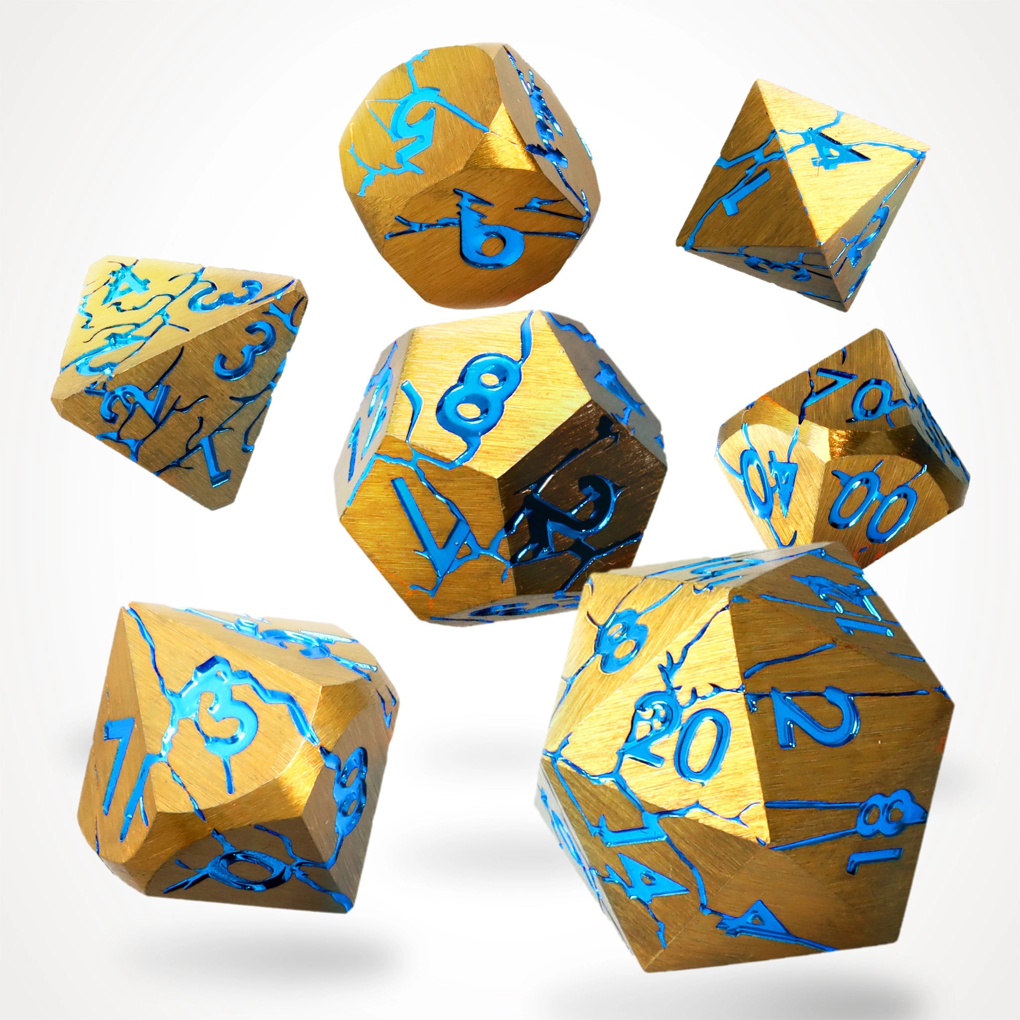 Sundered Spells Metal RPG Dice Set