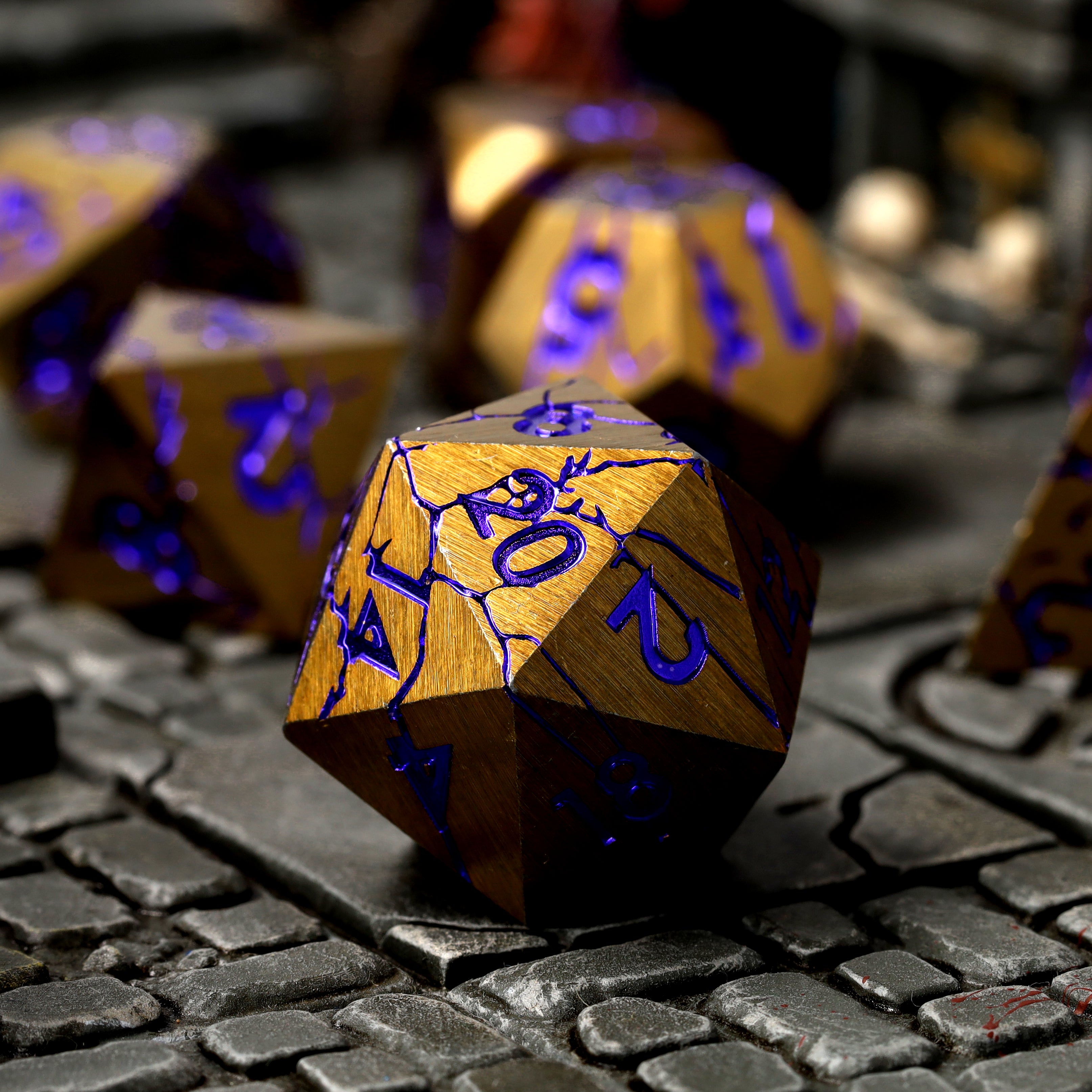 Shattered Sigils Metal RPG Dice Set