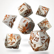 Gilded Wyrm Metal RPG Dice Set