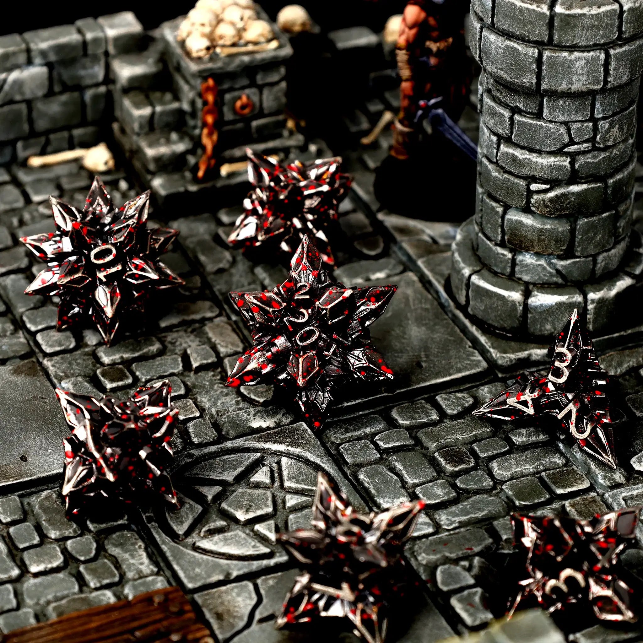 Brutal Bane Metal RPG Dice Set