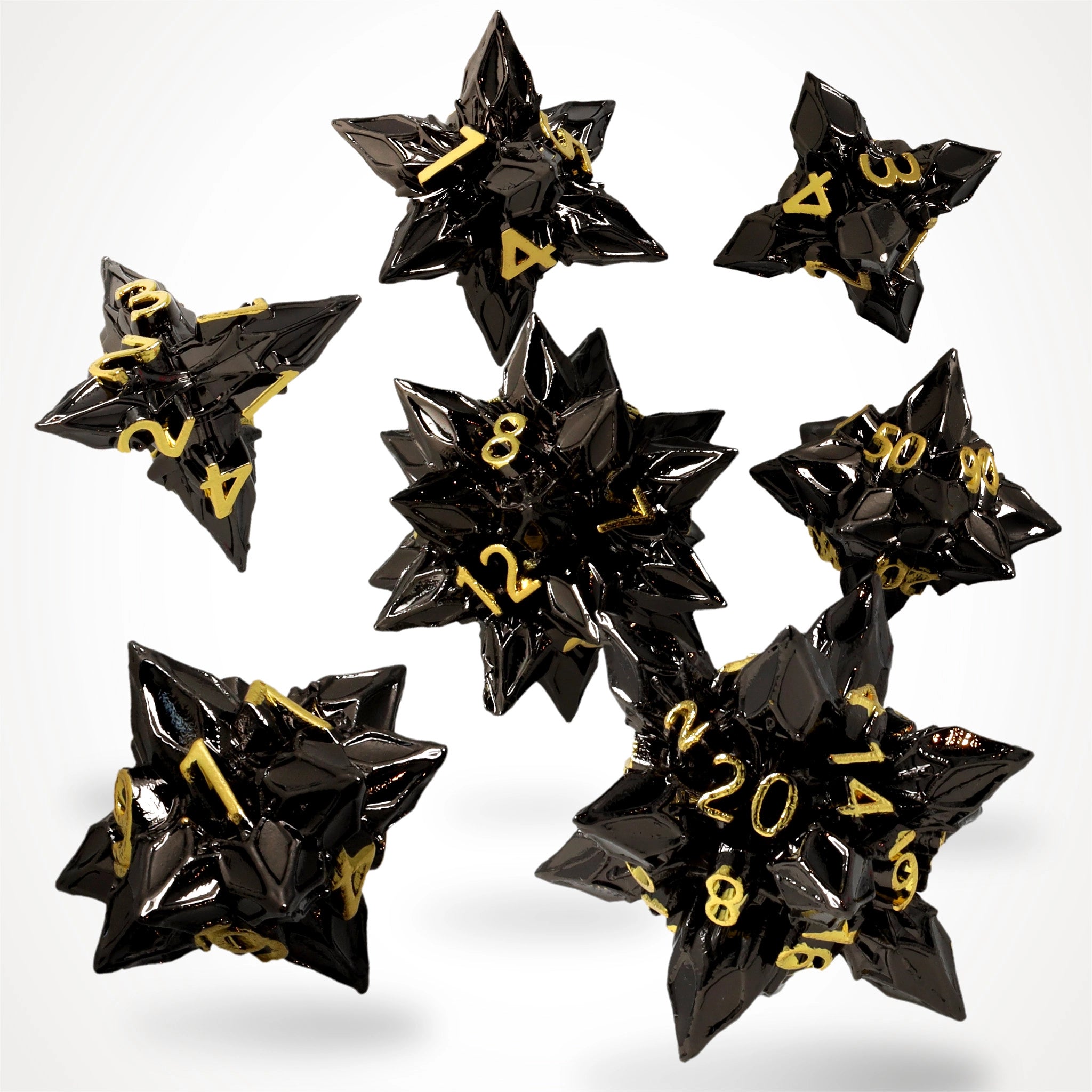 Royal Bane Metal RPG Dice Set